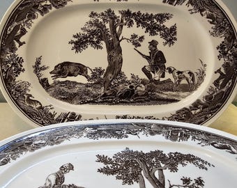 Villeroy & Boch Anjou plates, oval serving platter, 2 pieces