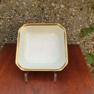 Edel Hutschenreuther Porcelain square plate ivory
