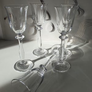 Liqueur glass Angela, shot glass, aperitif goblet crystal glass set of 5