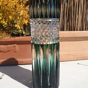 Val Saint Lambert - Crystal vase 28 cm tall