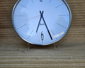 Vintage railway station wall clock Jundes, diameter 30 cm *Rare*