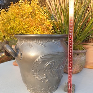 Antique Champagne Cooler Sparkling Wine Cooler Pewter Heavy Quality Keiser Zinn