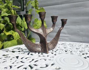 Brutalist candle holder by Horst Dalbeck, 1970s
