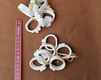 Tilia Genuine 12 Napkin Rings Bone China Roses Floral Porcelain