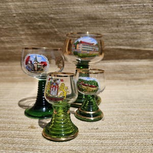 Wein Römer Andenkengläser,deutsche Städte 4 Stück, Hamburg