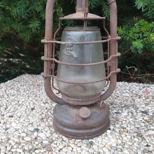 Old kerosene lamp glass Fleurhand Feuerhand 201 patents before 1945