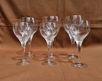 Rosenthal Studio Line 9-3/4” Calice Crystal Tulip Wine Glasses 10
