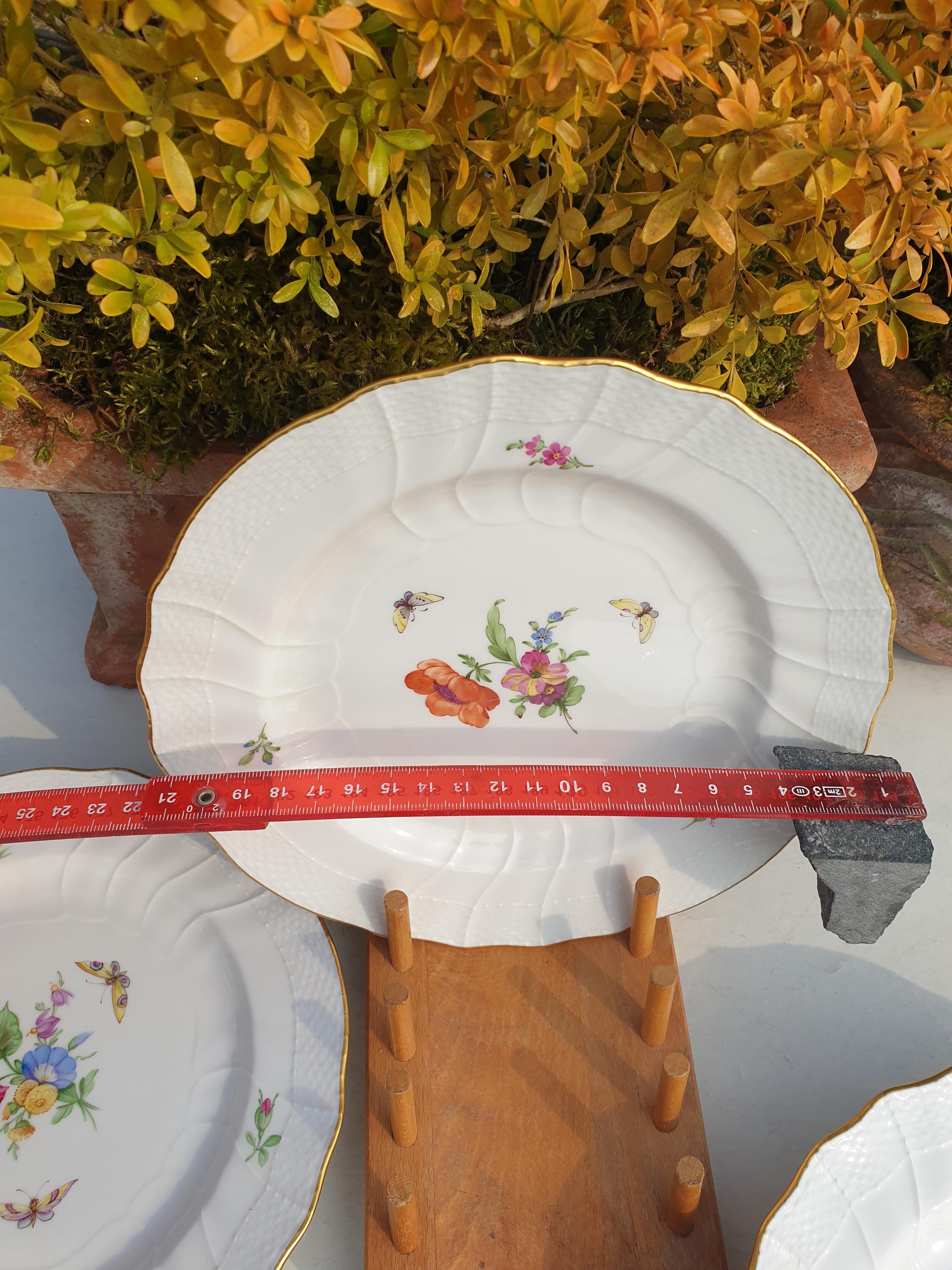 KPM ベルリン プレート ブレッドプレート ノイオシエ 花 蝶 装飾 36