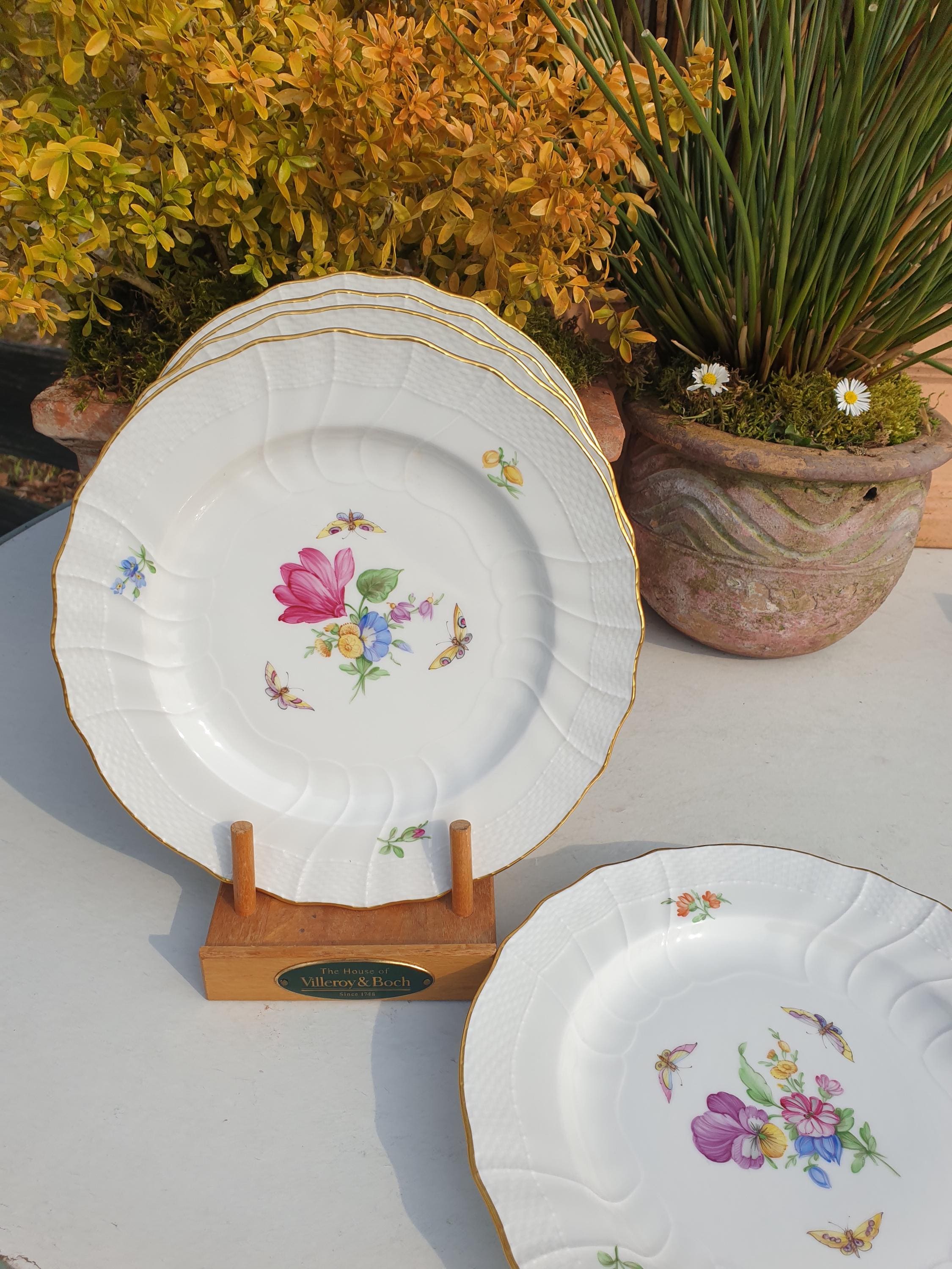 KPM ベルリン プレート ブレッド プレート ノイオージエ 花 蝶 装飾 36