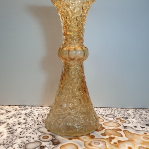 Honey glass vase House Glass vintage vase 60s 70s design retro