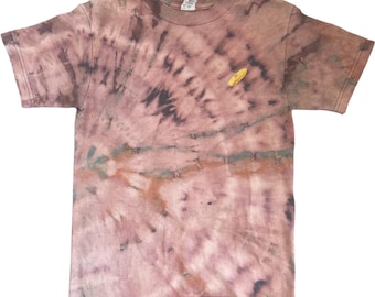 SMALL bleach tie dye men's women's unisex t shirt | embroidered clothing | surf | surfboard