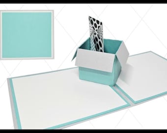 Pop Up Box Gift Card Box | Digital Download | Pop Up Card | Papercraft Template | Cricut Cut File