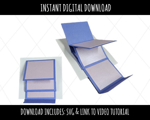 Mini Waterfall Card SVG | Instant Download | DIY Papercraft | Creative Project