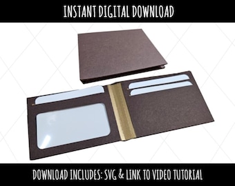 Paper Wallet Gift Card Holder | SVG File | Instant Download | Cricut Cut File | DIY Papercraft | Creative Project
