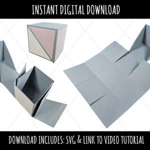 Explosionsbox SVG | Sofortdownload | Bastelbogen | Kreatives Projekt