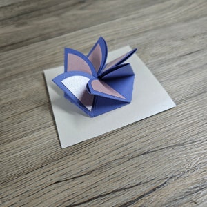 Flower Fold Card | Origami Card | SVG | digital download | Cricut Cut File | Silhouette Cut File | Scrapbook Insert | Explosion Box Insert | Unique Card | DIY | Craft Cut files