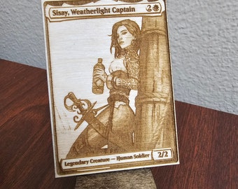 Engraved EDH Commander Card