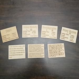 Conjunto de 10 cartas mágicas para D&D 5e (2014 ou 2024)