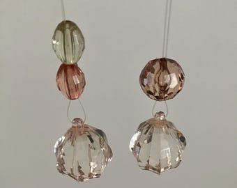 Vibrant Iridescent Resin Bead Suncatcher, Clear Bright Beaded Window Strand With Choice Of Style