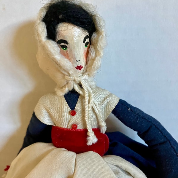 Antique Cloth Doll With Original Dress