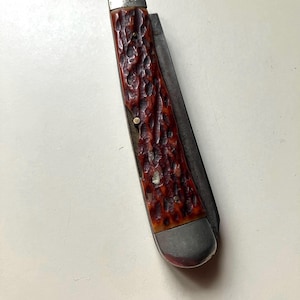 Vintage RJ Richter Folding Pocket Knife with Bone Handle, Germany As Found Collectible Knife