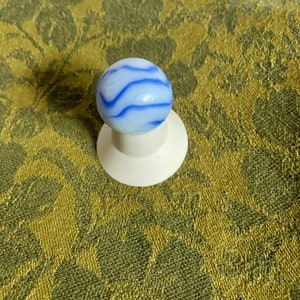 Vintage Shooter Marble With Blue Swirls