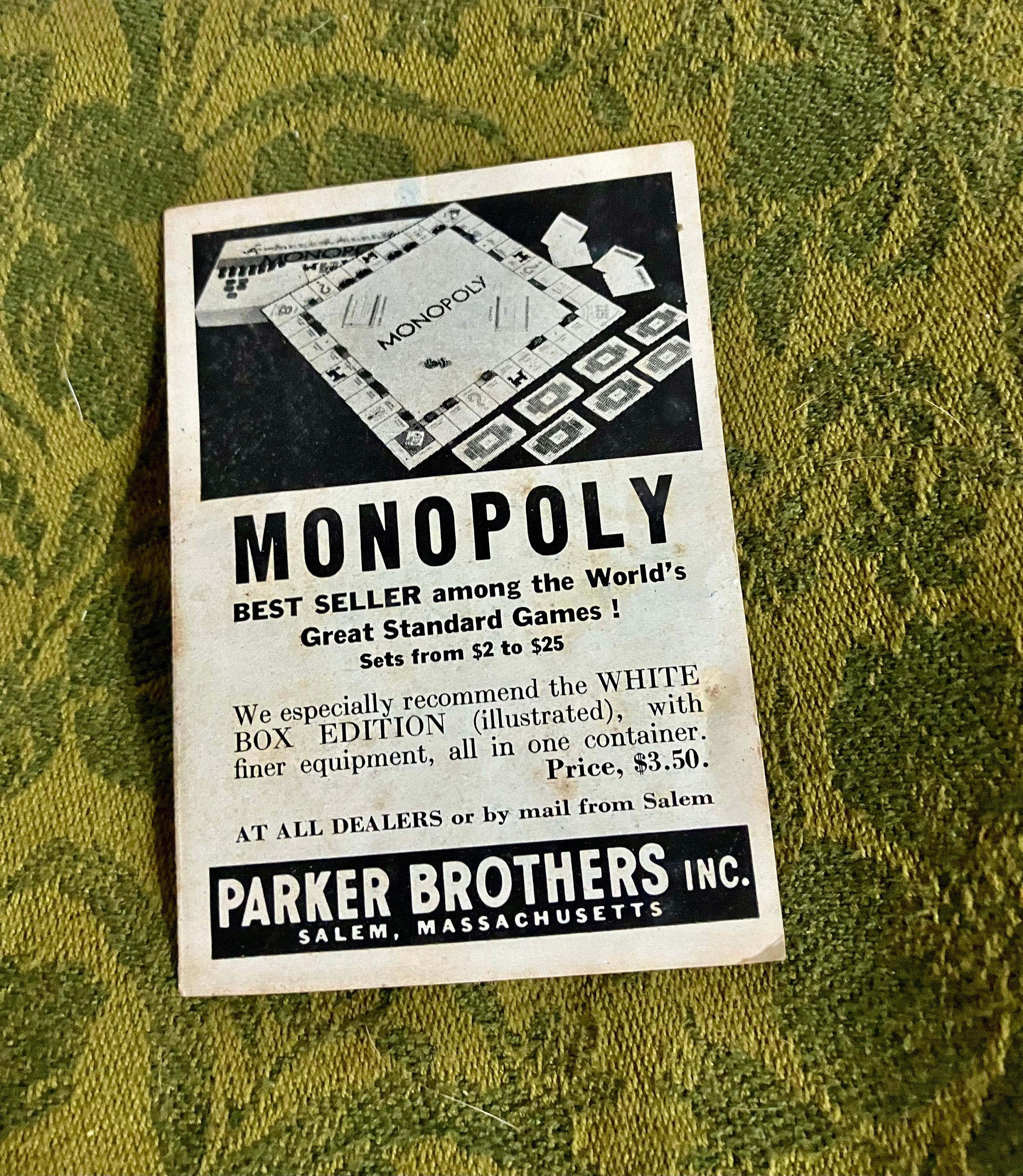 Antique Monopoly Game Guide Catalog Etsy