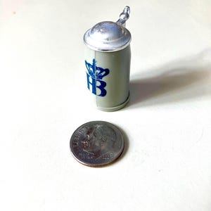 Vintage HB Miniature Dollhouse Stein With Original Hardware