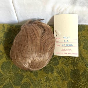Vintage Doll Hair Wig Light Brown New Old Stock