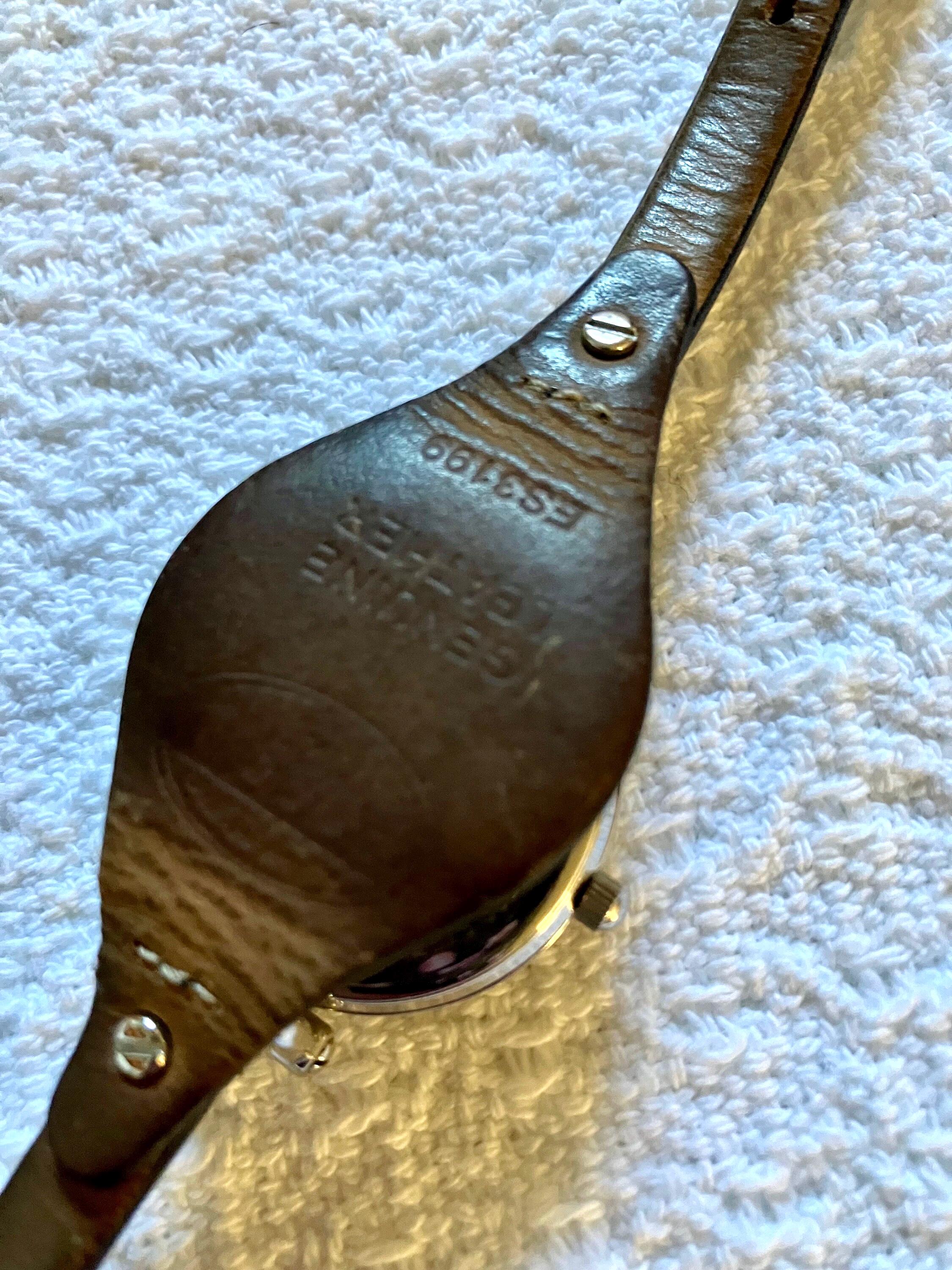 Fossil Georgia Watch ES3199 With Original Leather Strap Rare 