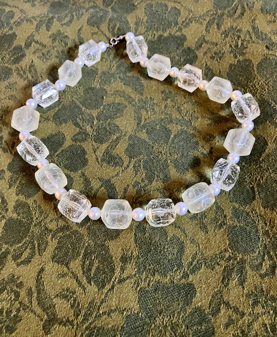 Vintage Lucite Beaded Necklace