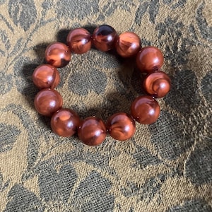Vintage Butterscotch Bakelite Beaded Bracelet