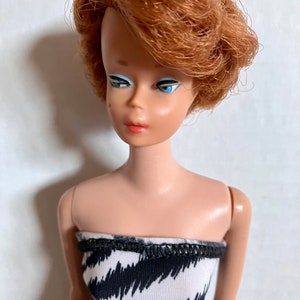 Vintage Barbie Doll With Bubble Cut Hair Style