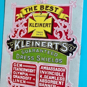 Antique Advertisement Kleinerts Rubber Co. New York 1899.