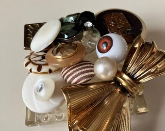 Handmade Paperweight Cosmic Guardian Evil Eye Desk Decor Oddity Shelf Art