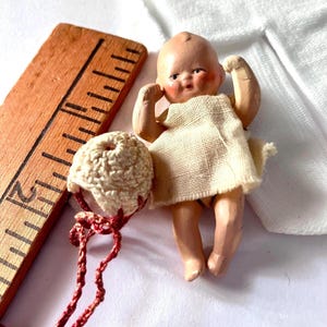 Vintage Composition Doll Marked Germany Miniature Rare