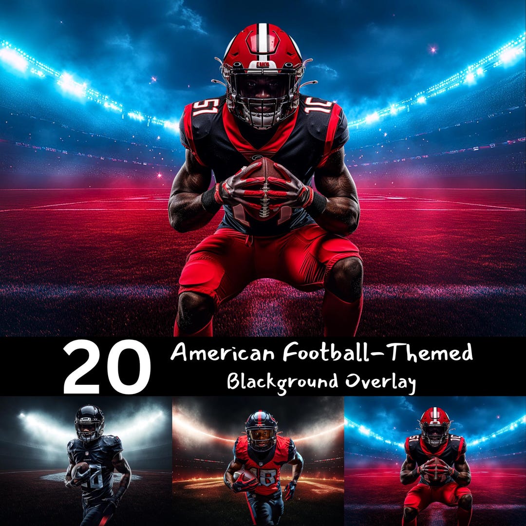 American Football Digital Backdrop: Sports Photography Background ...