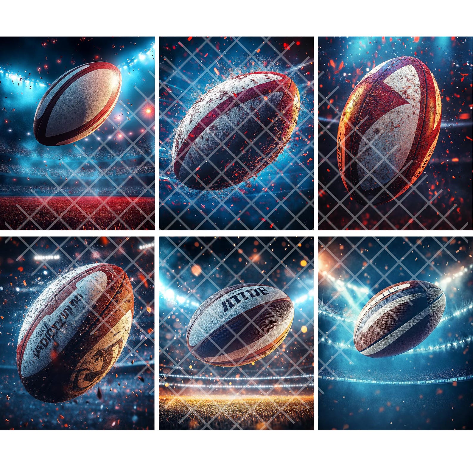Science Rugby Background Rugby Photography Backdrops: Ai-generated Sports Backgrounds (digital ...