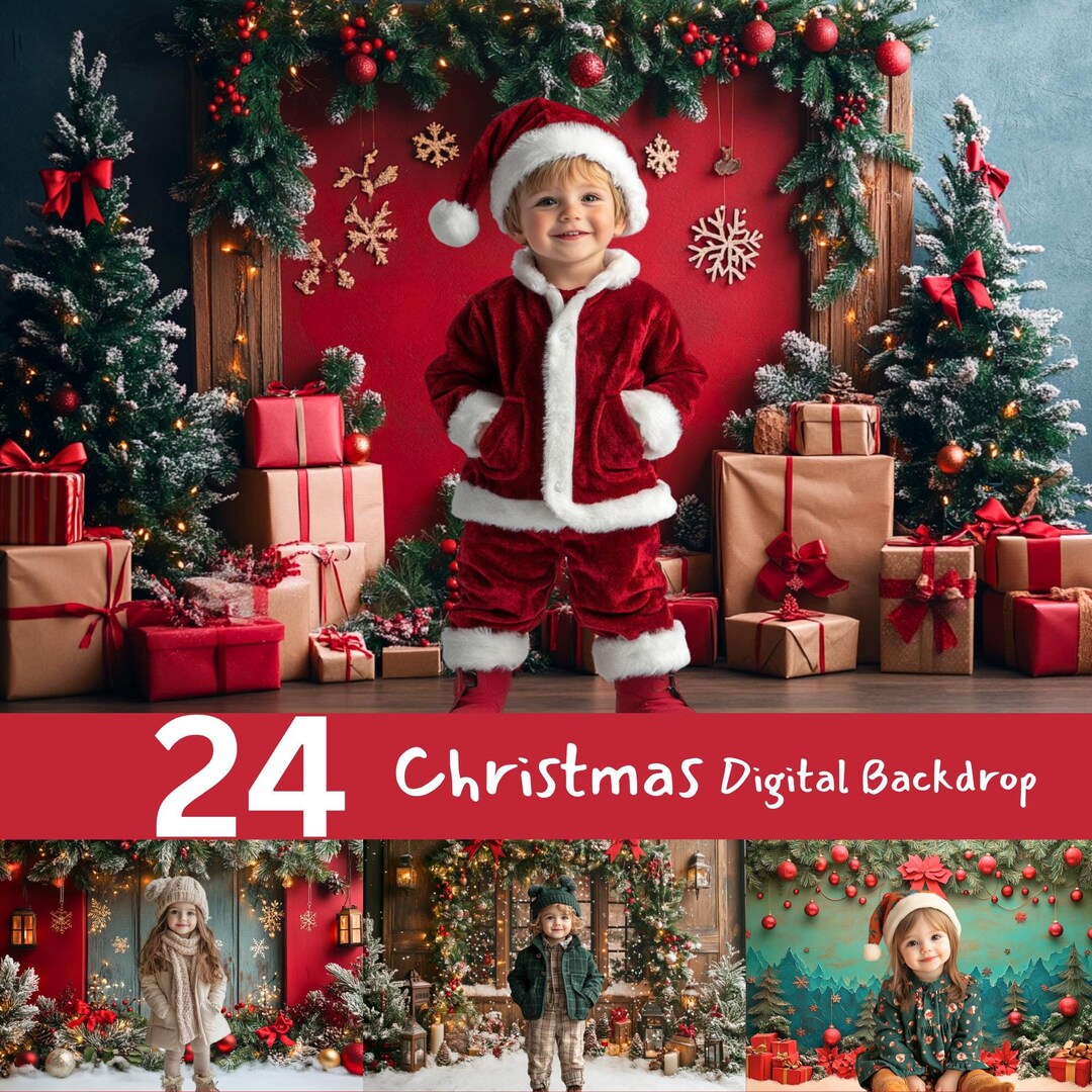 Christmas Wonderland Photo Backdrop | Festive Holiday Photography ...