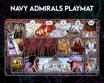 One Piece TCG Navy Admirals Playmat