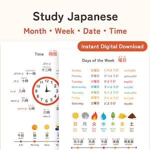 Study Japanese Time Expressions with Infographic Charts