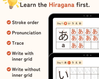 Master Hiragana in 14 Days! Learn 300+ Basic Japanese Words