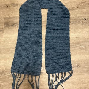 blue scarf