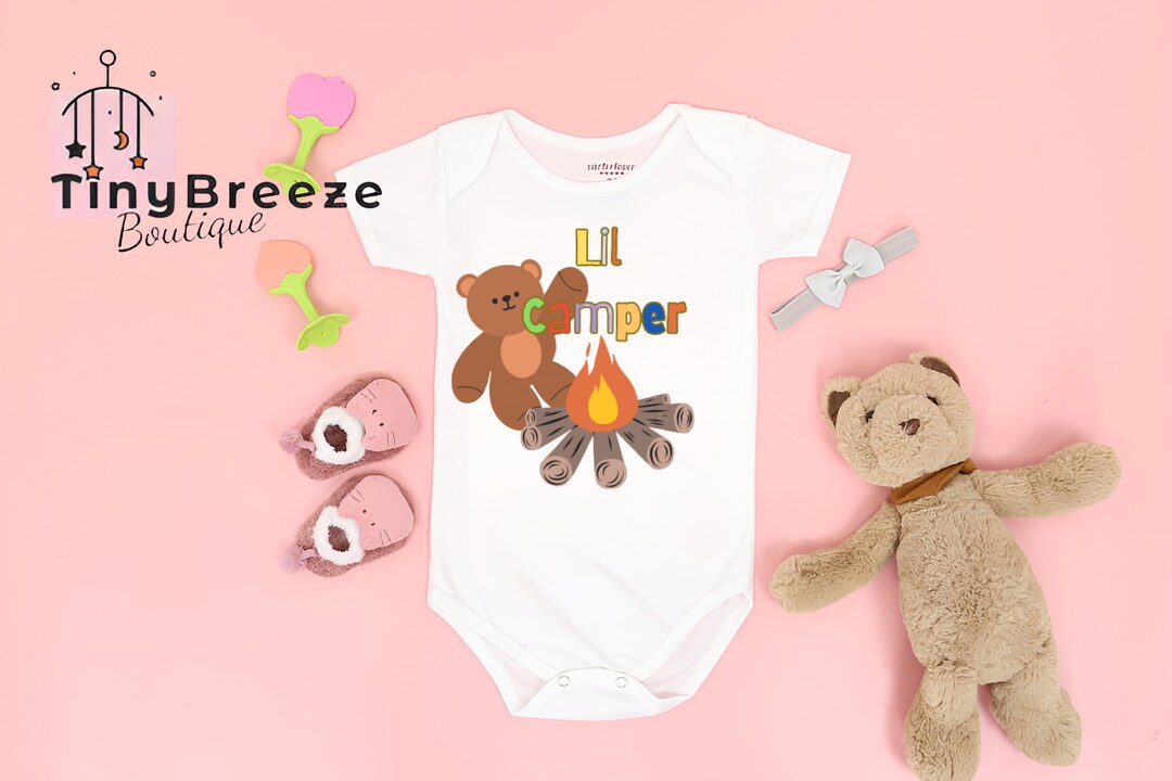 Lil Camper Onesie Cute Baby Clothes Camping Onesie Campfire Etsy