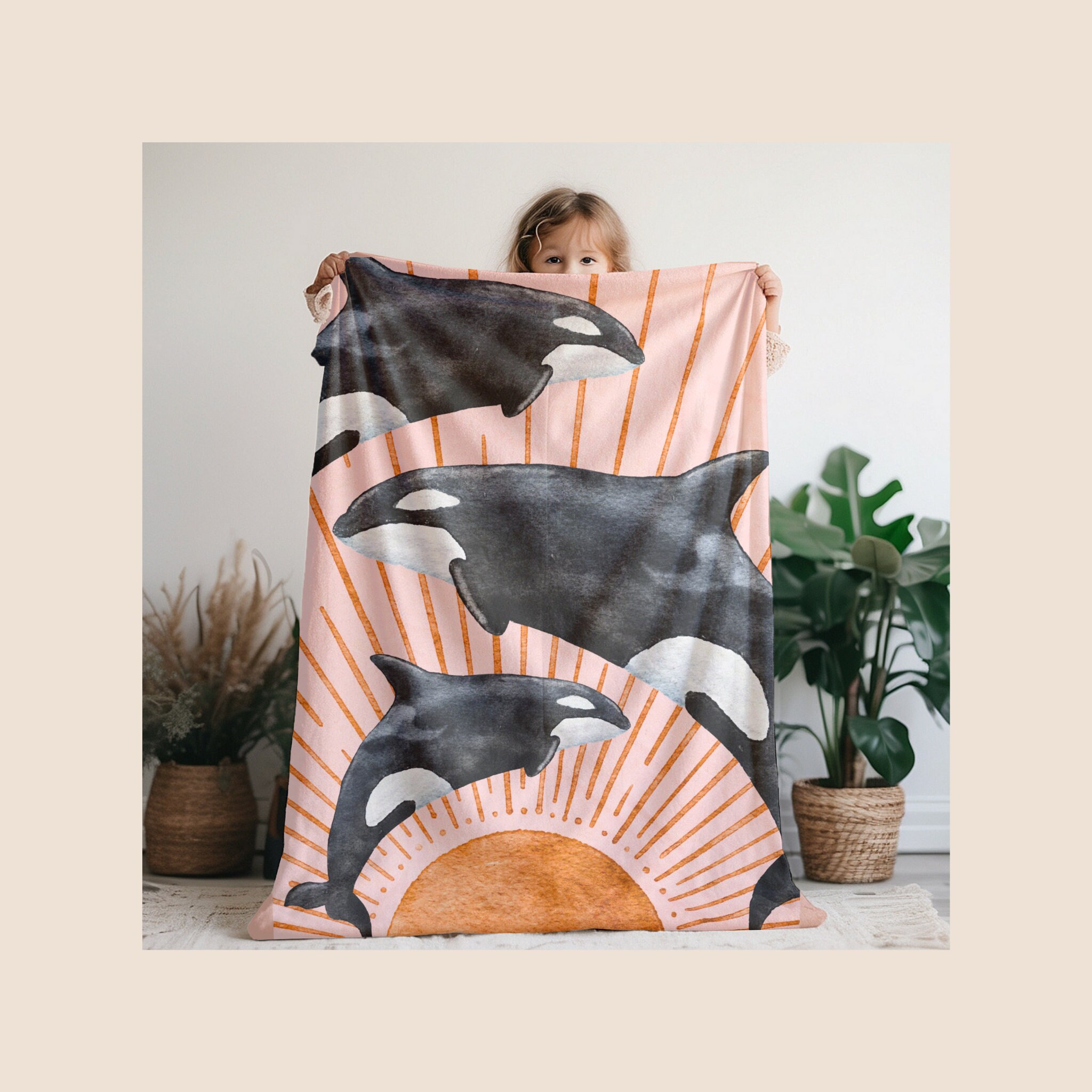 Orca fleece blanket new arrivals