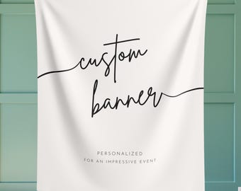Custom Fabric Banner: Personalized Party Photo Backdrop
