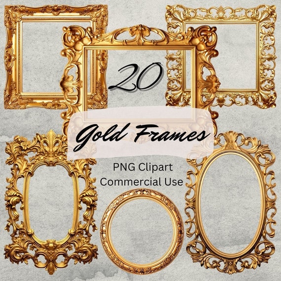 Border Frame Gold Png Clip Art Image Gallery Frame Border Transparent