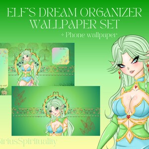Elf's Dream Desktop-Hintergrund-Organizer + Telefon-Hintergrundbild