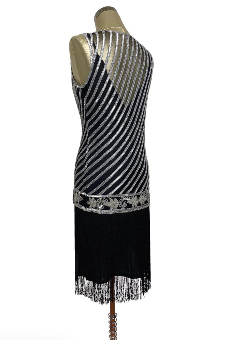 1920s Style Flapper Fringe Party Dress - the 