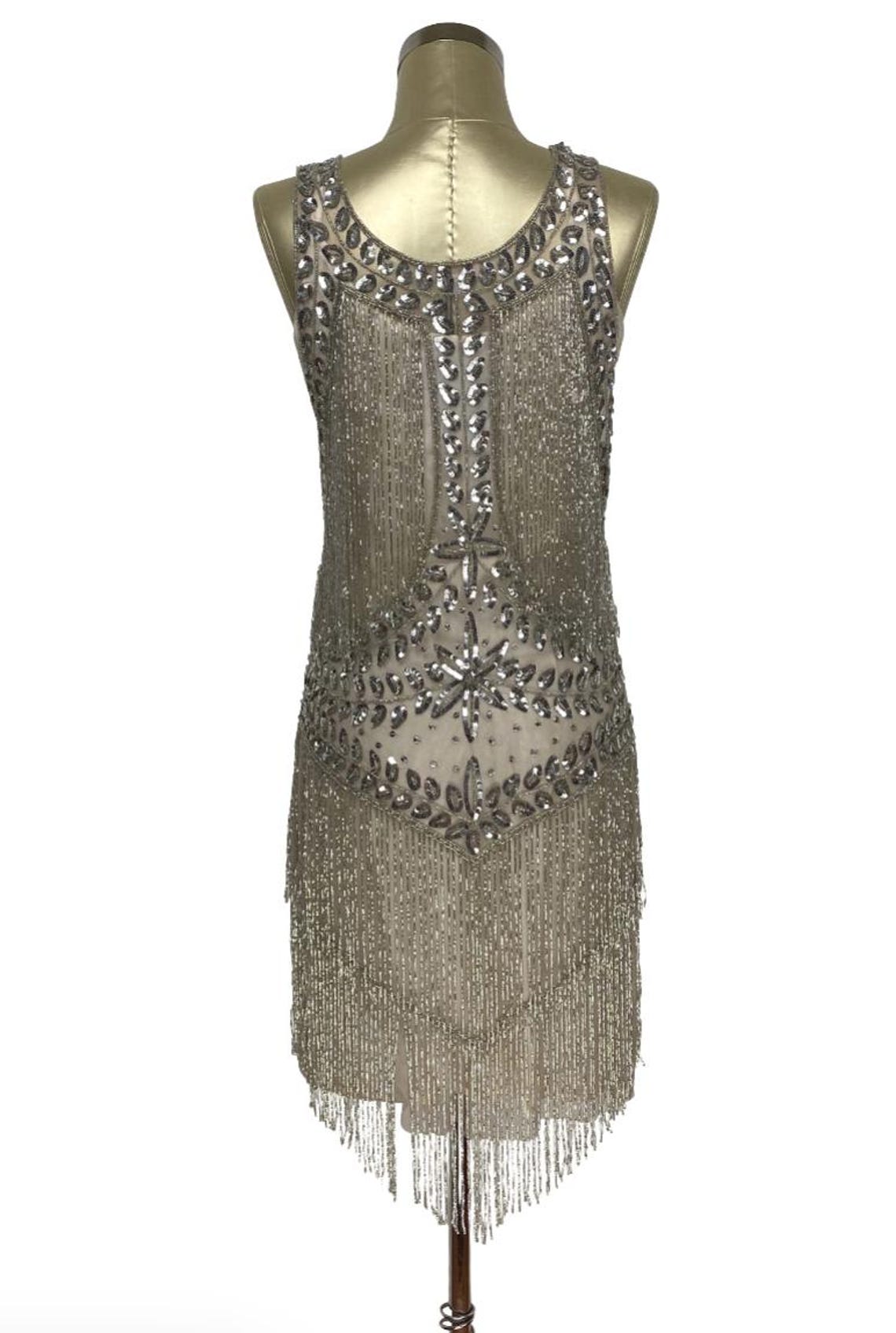 Two Pieces Fuchsia Gatsby 1920s Flapper Dress With Fringes